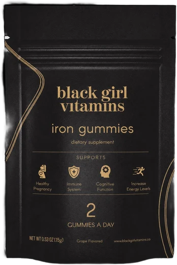 BGV iron gummies sample pouch