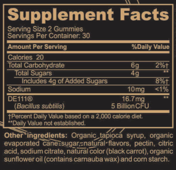 Probiotics Supplement Facts